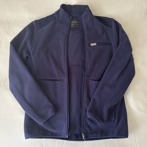 Figs On-Shift Navy Fleece Jacket